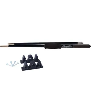 10' King Pin Anchor Pole - 2-Piece - Black
