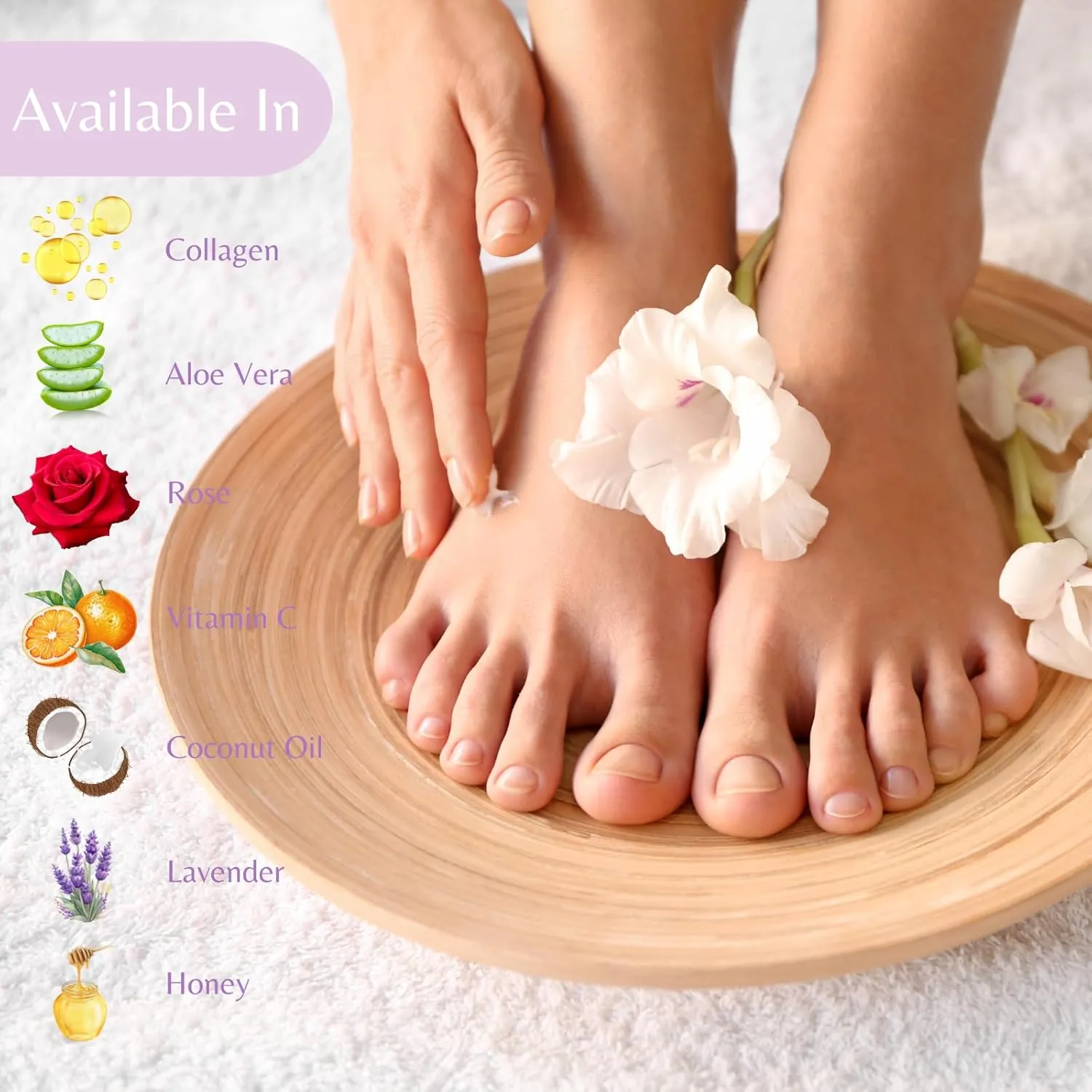 10-Minute Paraffin Hand & Foot Treatments, Self Contained Paraffin Wax Gloves and Booties Set for Intensive Hydration At Home (Collagen)