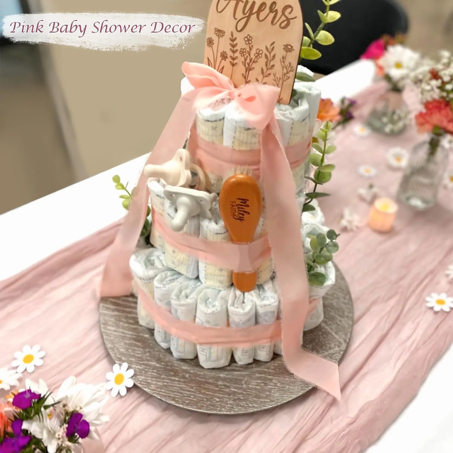10 Pack Pink Cheesecloth Table Runners, 10FT Summer Dusty Pink Table Runner Boho Gauze Cheese Cloth Table Runner for Wedding Baby Shower Birthday Party Home Decor