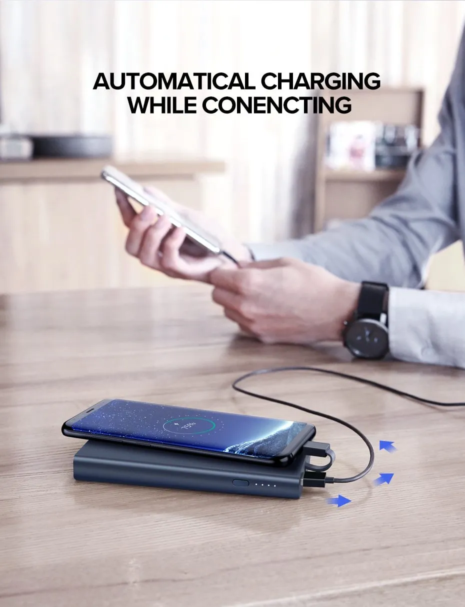 10000mAh Power Bank 18W Quick Charge 3.0 Type C