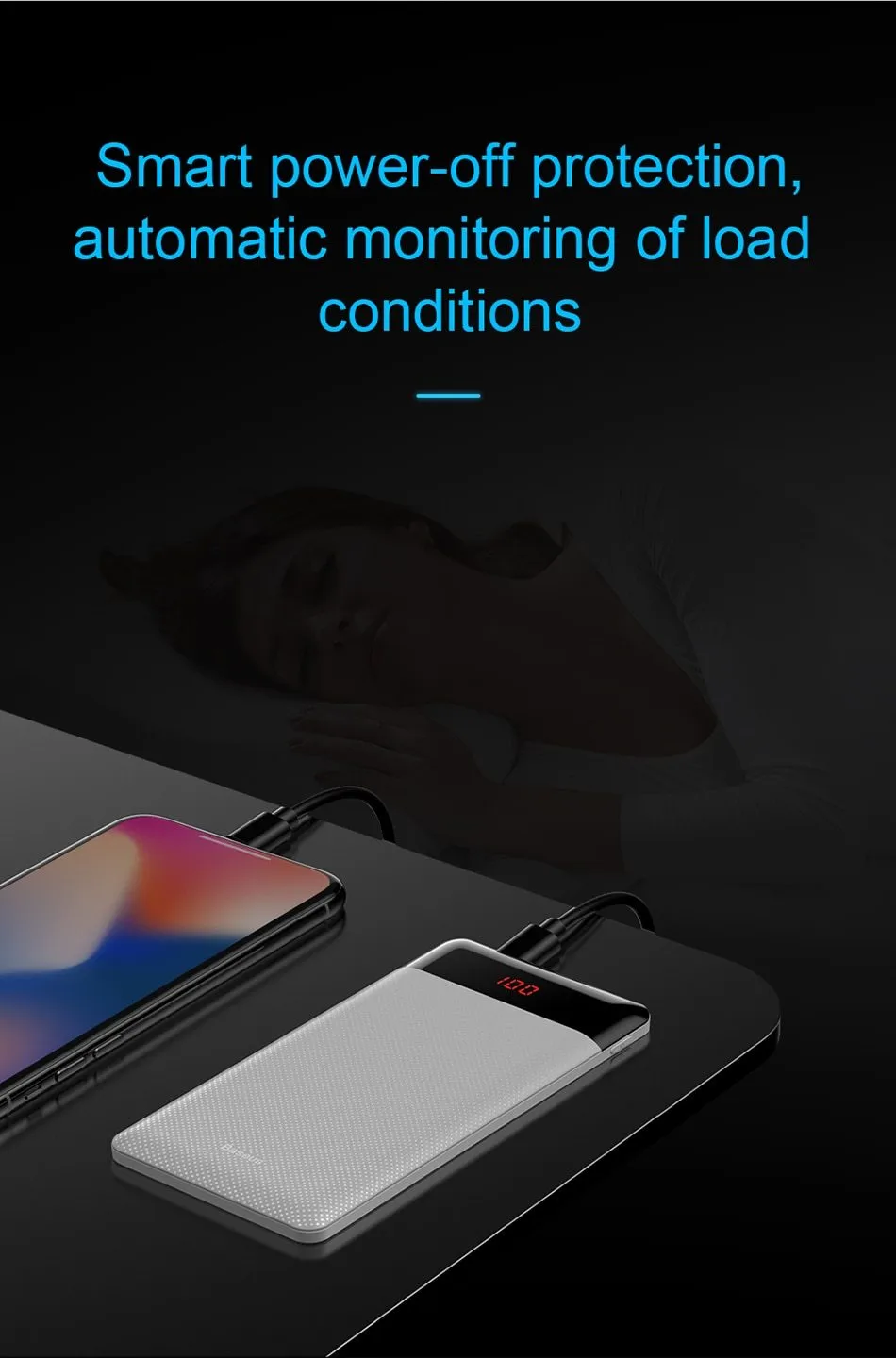 10000mAh Slim Power Bank Portable Charger