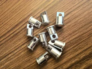10pcs Aluminum Tent Pole Repair Tent Pole Flat End Plug End Tips Aluminum Alloy Spare End Plugs for 8.5mm Tent Poles or 9.5mm Tent Poles or 11mm Tent Poles or 13mm Tent Poles (for 13mm)
