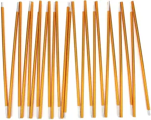 12 Sections Tent Poles, 2Pcs 8.5mm 4.42m Camping Aluminum Alloy Tent Poles for Hiking Outdoor Camping Backpacking