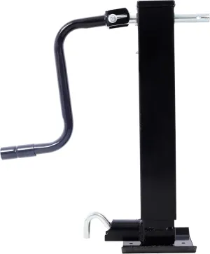 12000lbs Heavy Duty Trailer Jack, Sidewind Crank, Weld-On, 26 Inch Travel, Heavy-Duty Square Tube, No Mount Square Jack Tube, for Utility, Yacht, Boat Jack (Black)