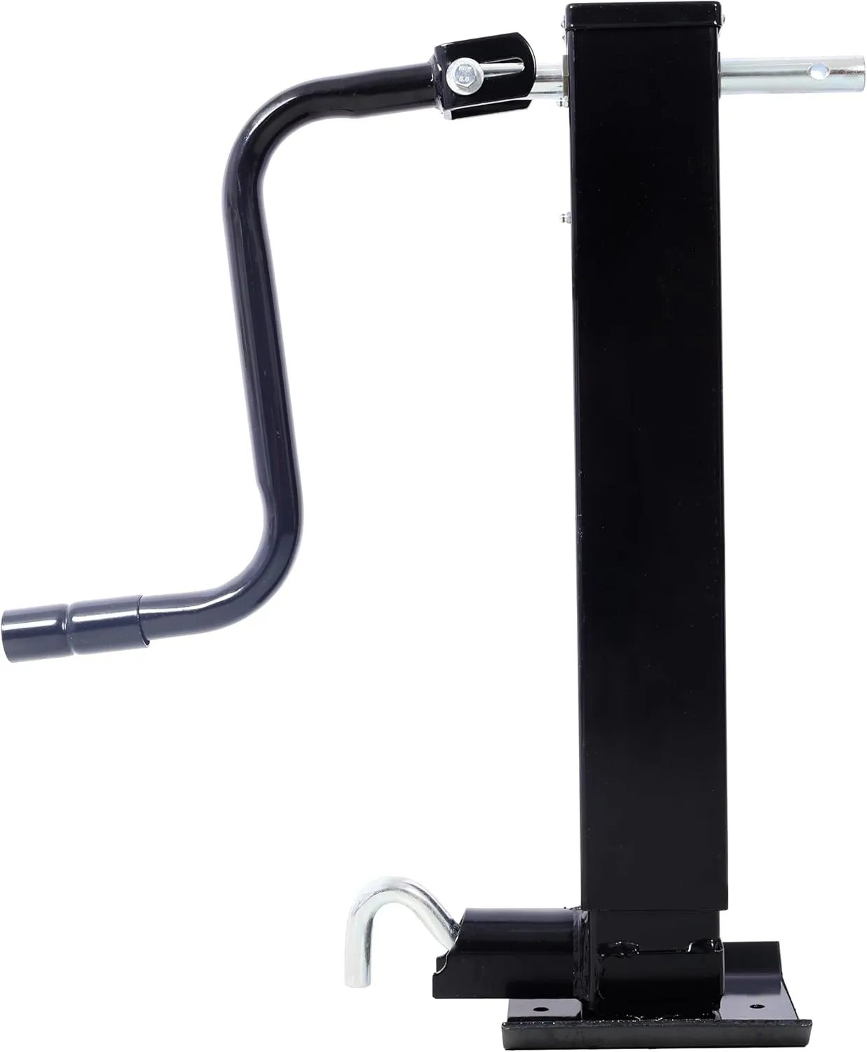 12000lbs Heavy Duty Trailer Jack, Sidewind Crank, Weld-On, 26 Inch Travel, Heavy-Duty Square Tube, No Mount Square Jack Tube, for Utility, Yacht, Boat Jack (Black)