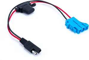 12V Battery Gator Charger Adaptor Compatible with Peg Perego, John Deere Kids Tractor Toys Battery 12 Volt 2-Pin SAE Adapter,to Battery Charger Connector