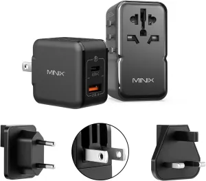 140W Universal Travel Adapter with Small 33W Charger