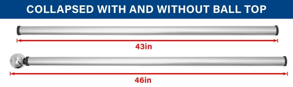 16ft Deluxe Fiberglass Pole