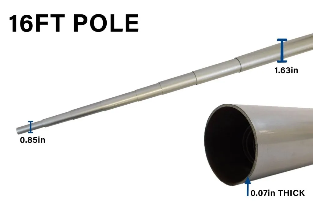 16ft Deluxe Fiberglass Pole
