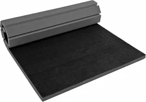 1.6"Thick High-Density Foam Gymnastics Mat - 118 x 35" Non-Slip Wrestling Mat for MMA, Home Gym, Cheerleading with Diamond-Texture Carpet Top
