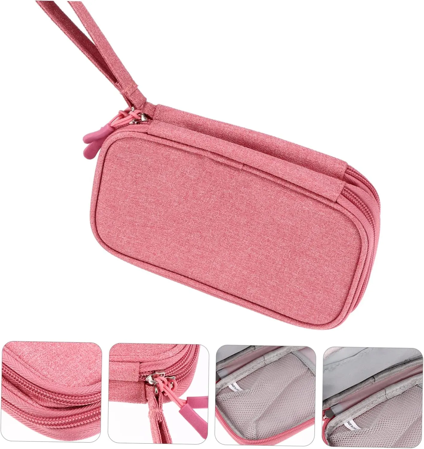 1pc Electronics Accessories Organizer Pouch Data Cables Storage Bag Compact Household Headphone Bag for Earphones Cables and Travel Essentials