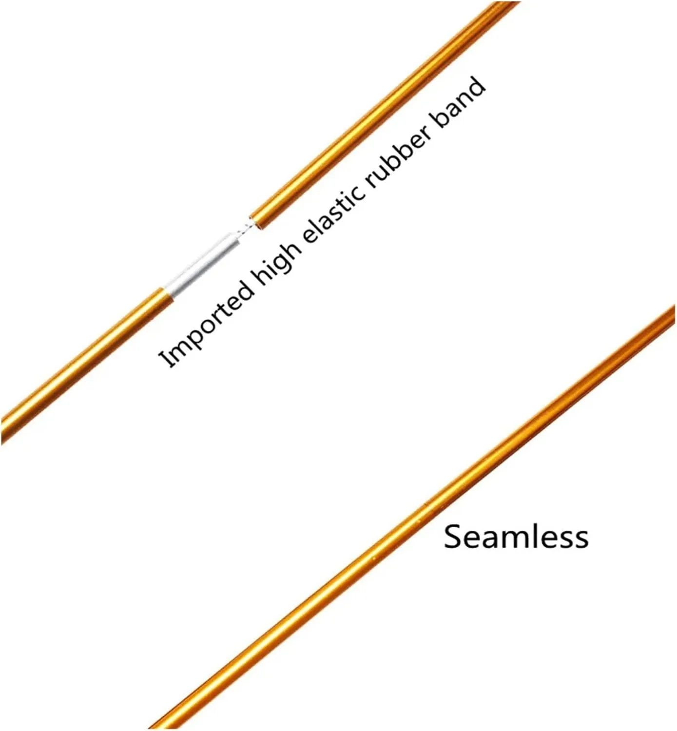 1pcs Tent Pole 8.5/9.5/11mm Camping Aluminum Alloy Tent Pole 360/400/440CM Camping Essential Accessories(9.5 mm 360cm)