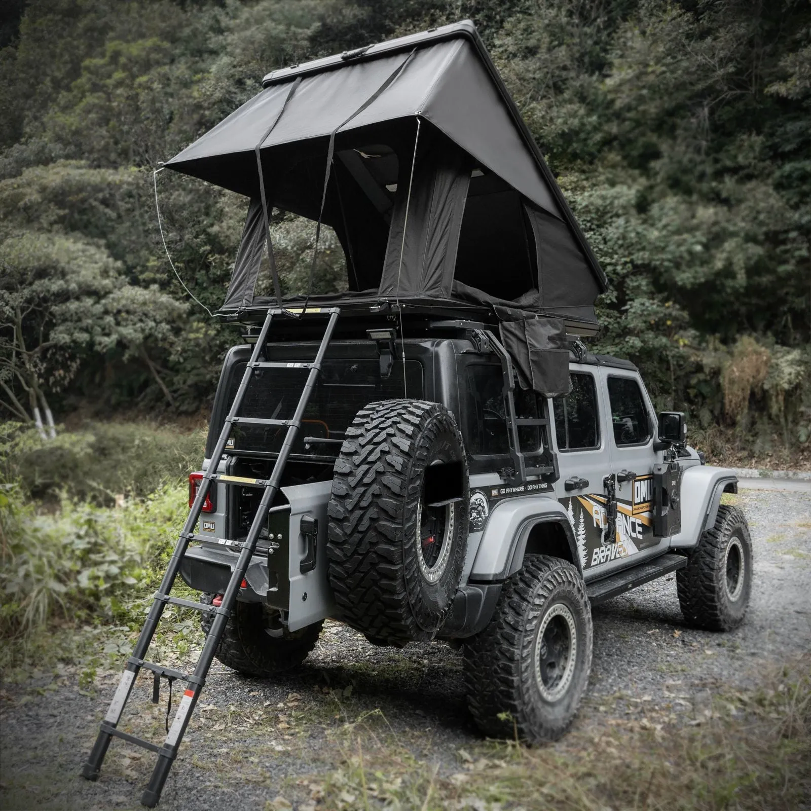 2-3 Top SUV Tent Privacy-protected Hardshell Roof Overland Camping Person( Tent With Rooftop For Tent Car Truck Van Ladder) for Jeep Customer-approved