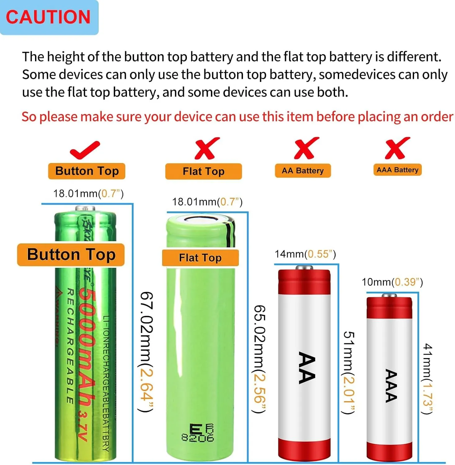 2 Pack 18650 5000mAh Rechargeable Battery 5000mAh Wiith 18650 Battery Charger, Universal Charger Single Slot for 3.7V Rechargeable Batteries 21700 14500 10440