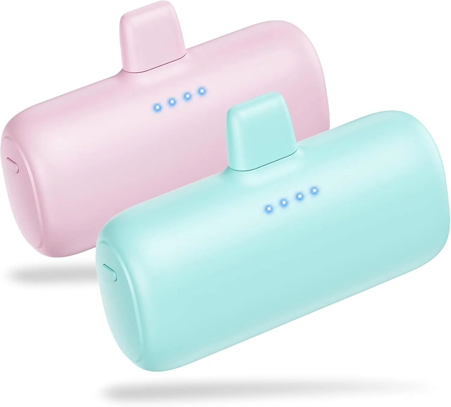 [2-Pack] Mini Portable Charger for iPhone,5200mAh Ultra Compact PD Fast Charging Power Bank,Plug-in Battery Pack Travel Cordless Phone Charger,Compatible with iPhone 14/14Pro/13/12/11/X/8/7/6plus etc