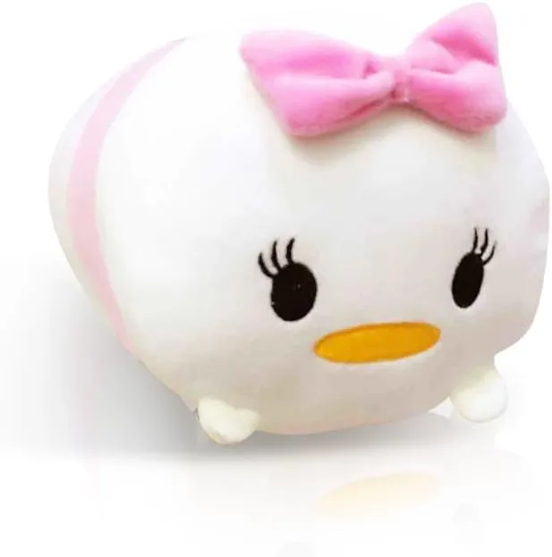 2 Pcs Set Ducky Boy and Girl Plush Travel Pillow Stackable Long Cushion for Long Flight car Ride Cruise