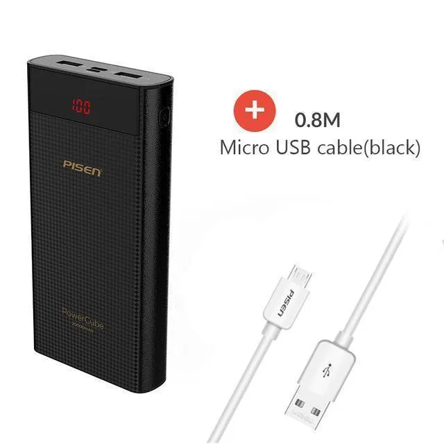 20000mAh Dual USB Fast Charging Portable Powerbank