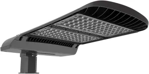 200W LED Shoebox Area Light Parking Lot Lighting Street Fixture Stadium Light Flood Light Type III Distribution 5000k Daylight DLC Lighting Facts Slip Fitter A