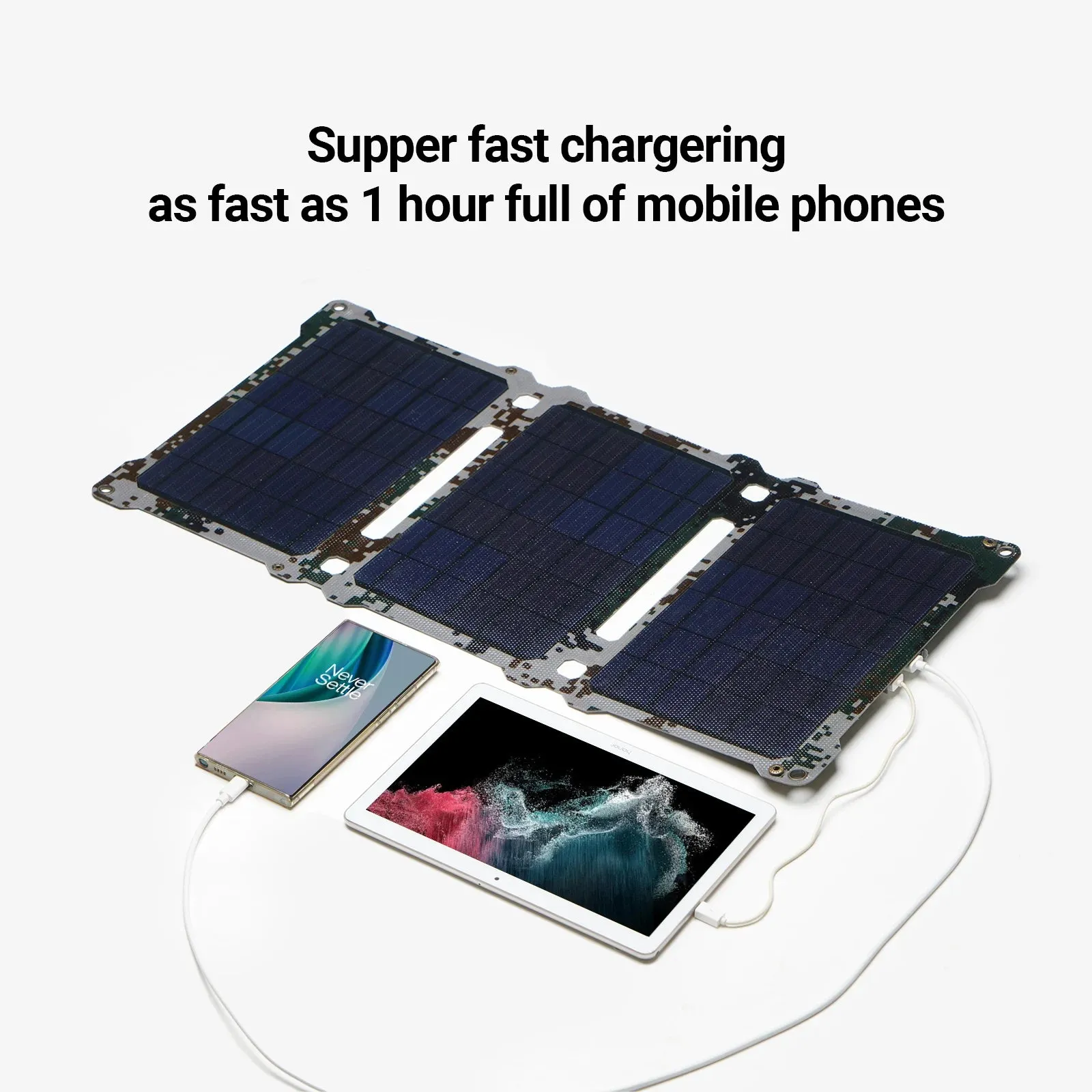 21W Portable Solar Charger - Dual USB Ports