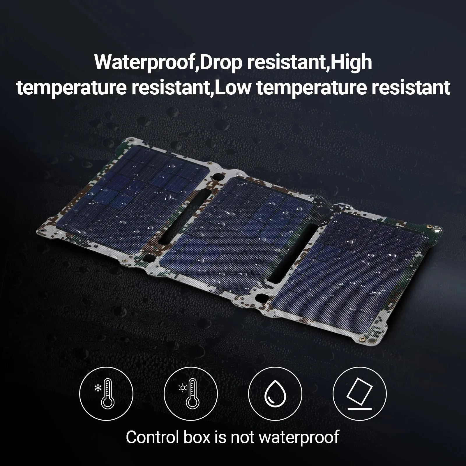21W Portable Solar Charger - Dual USB Ports