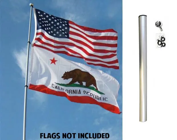 24ft Fiberglass Telescoping Flag Pole