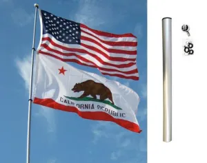 24ft Fiberglass Telescoping Flag Pole
