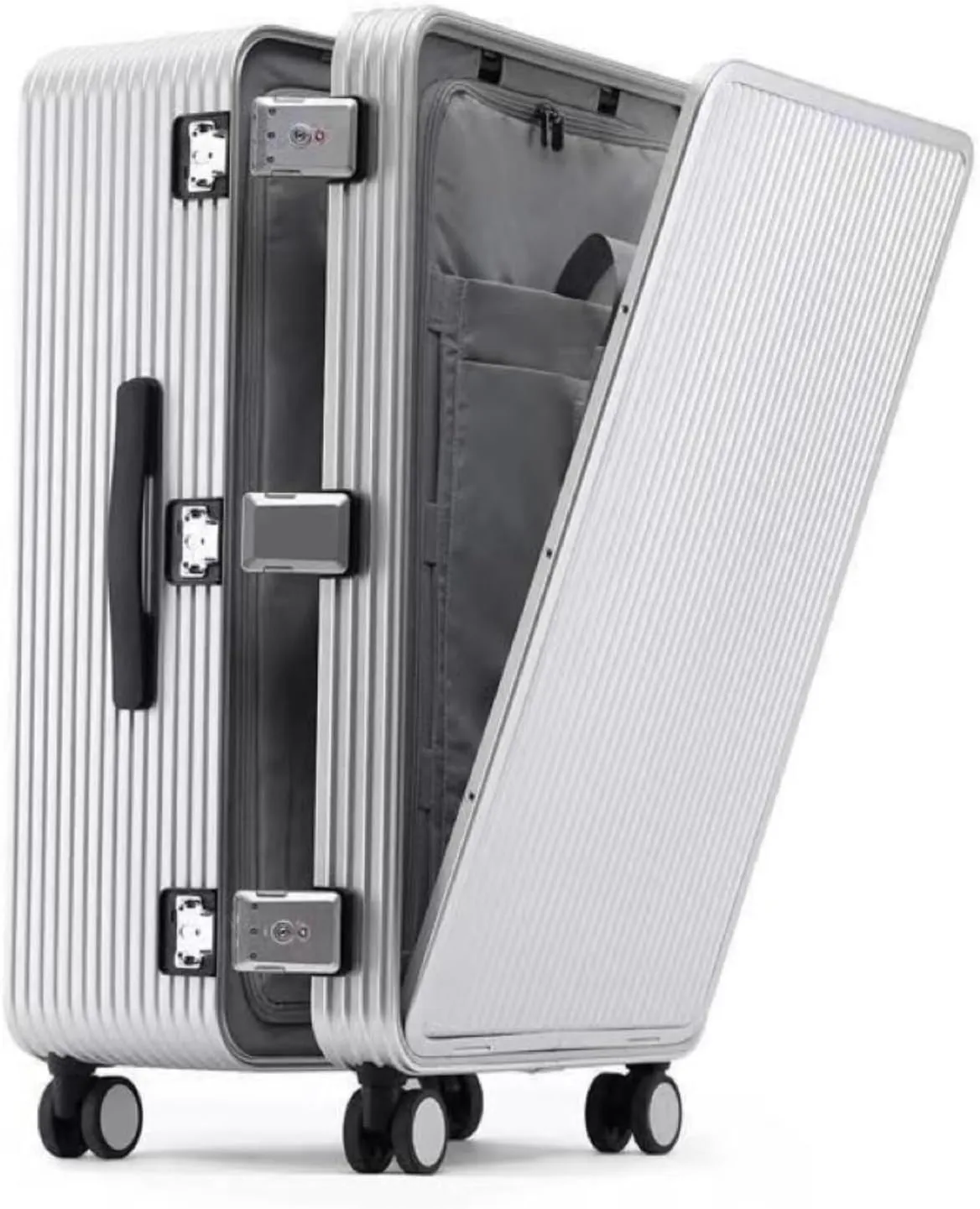 26-inch all-aluminum suitcase, aviation carry-on luggage for daily business travel & travel