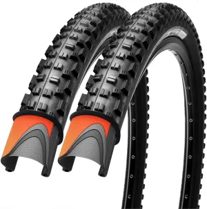 26/27.5/29 x2.25 inch Bike Tires Pair Mountain Bike Tires 60 TPI Foldable Kevlar High Grade Made Bicycle Tires Pack of 2