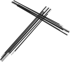 2pcs Fiberglass Tent Poles Replacement Kit for Camping Stakes for Tent Accessories