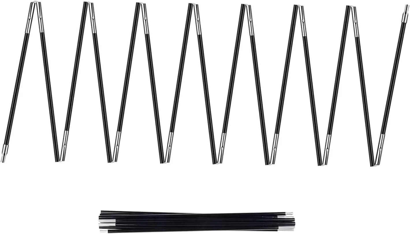 2PCSX20Feet Length，Tent Pole,Kids Tent Replacement Poles for Kids Tent ， 9.5mm ，Hiking and Camping Tarp，Suitable for All Kinds of Outdoor Camping Tent；15 Poles Included； (2PCSX20Feet Length)