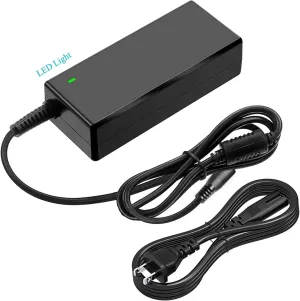 3-Prong 54.6V Replacement Charger Compatible with Decathlon R500E Electric Cargo Bike Mate X 750W Motor 48V Li-ion Battery Power Supply Cable Cord