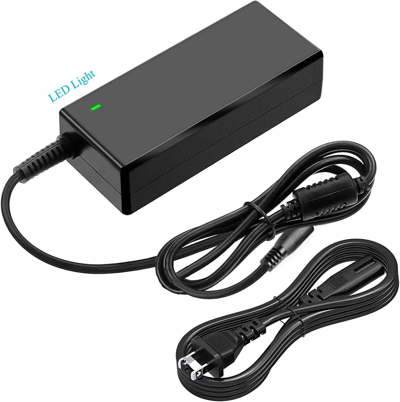 3-Prong 54.6V Replacement Charger Compatible with Decathlon R500E Electric Cargo Bike Mate X 750W Motor 48V Li-ion Battery Power Supply Cable Cord