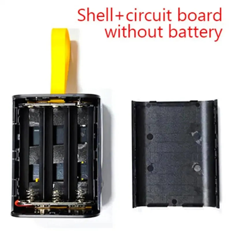 3×18650 Power Bank Case with Night Light – Dual USB Charging DIY Battery Storage Box for iPhone & Xiaomi