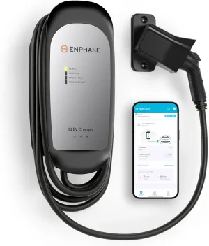 32 Amp Smart Level 2 EV Charger - Enphase IQ 40 (Formerly ClipperCreek), Hardwired, Electric Car Charger with J1772 Connector, 5-Year Warranty, 25ft Cable for Home Use
