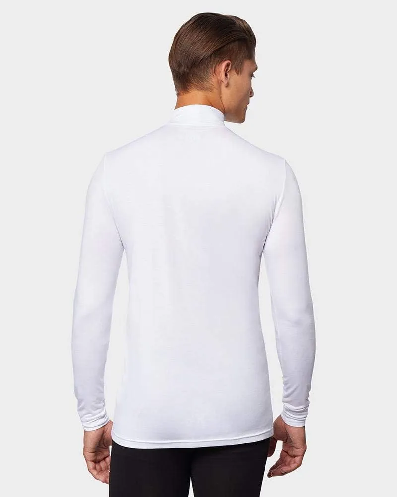 32 Degrees Heat Mens Performance Thermal Lightweight Baselayer Mock Top Long Sleeve Top