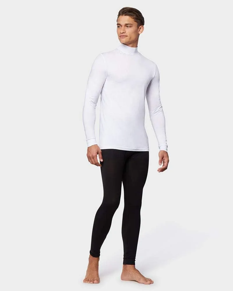 32 Degrees Heat Mens Performance Thermal Lightweight Baselayer Mock Top Long Sleeve Top