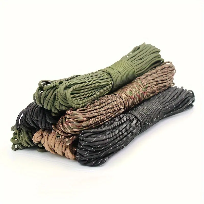 393.7inch/787.4inch/1181.1inch 4mm Thick Braided Paracord For Camping And Hiking, Handmade DIY Rope