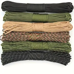 393.7inch/787.4inch/1181.1inch 4mm Thick Braided Paracord For Camping And Hiking, Handmade DIY Rope