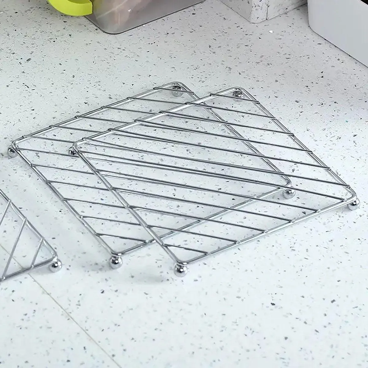 3PCS Kitchen Heat Insulation Mat Non Slip Pot Holder Anti Scalding Cooling Rack
