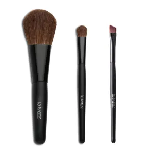 3pcs Premium Makeup Brushes Set Compact Sized Soft Professional Beauty Tools Face Powder Blending Brush Eyeshadow Blending Brush Angle Liner