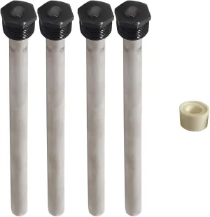 4 Pack RV Water Heaters Magnesium Anode Rod, Anode rods for rv Water Heater,Extends The Life of Suburban and Mor-Flo Water Heaters Tank-Magnesium