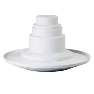 4 Tier Dessert Tower White