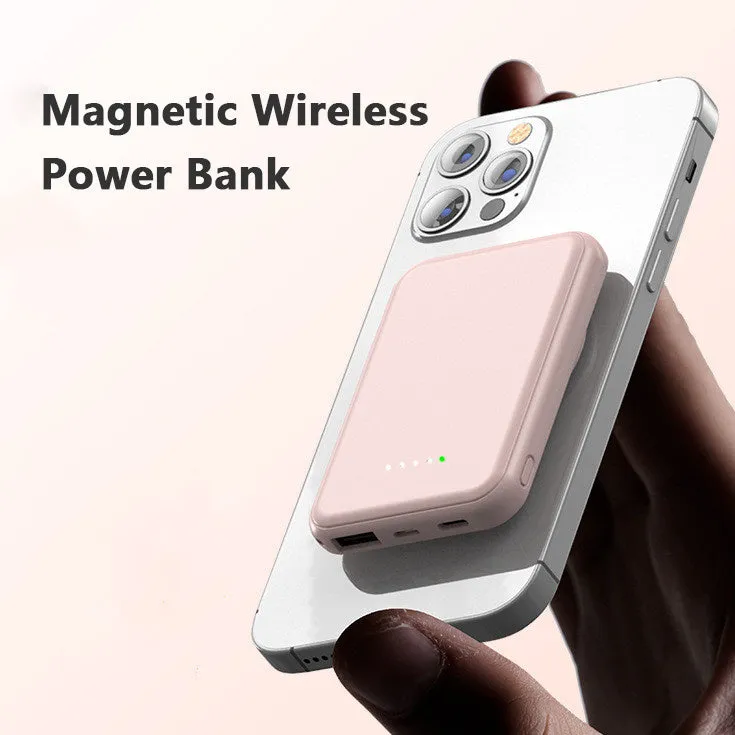 5000mAh Magnetic Power Bank – MagSafe-Compatible Wireless & USB-C Fast Charging