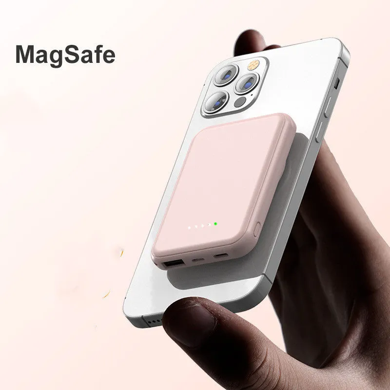 5000mAh Magnetic Power Bank – MagSafe-Compatible Wireless & USB-C Fast Charging