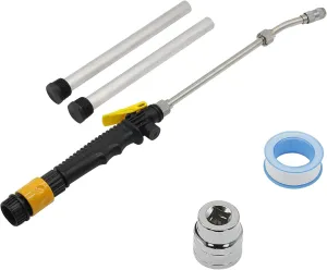 5PCS RV Water Heater Anode Rod & Flush Wand with Element Socket Set 9.25"L x 3/4"NPT Thread Magnesium Rod for Suburban, Mor-Flo, Camper Hot Water Tank Cleaning Rinser with Dual Hex Wrench