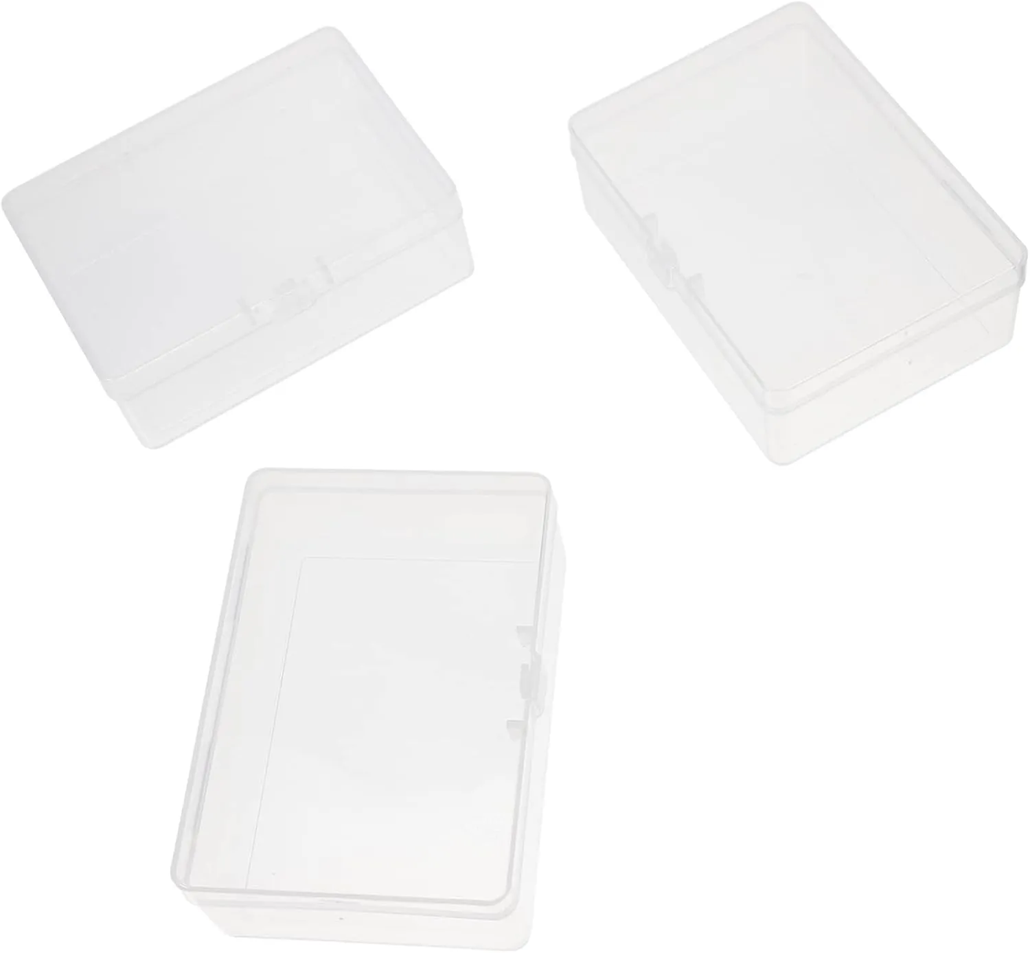 5sets Empty Poker Boxes Set Card Storage Cases Plastic Poker Card Organizers Compact Design for 3pcs*5