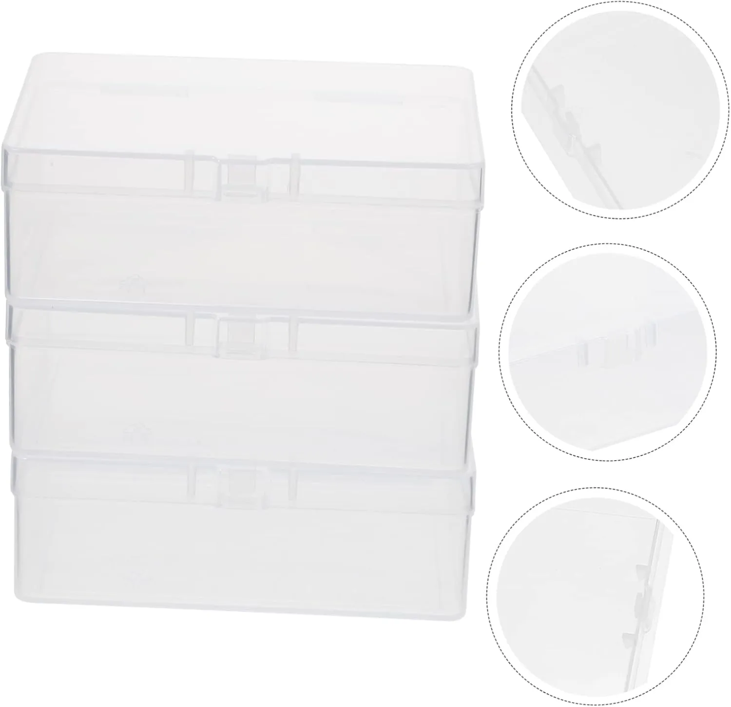 5sets Empty Poker Boxes Set Card Storage Cases Plastic Poker Card Organizers Compact Design for 3pcs*5