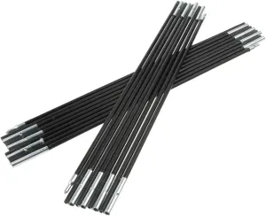 7.0/8.0mm Diameter Fiberglass Tent Pole Replacement Kit, High Hardness, Good Toughness and Durable Wear , 2 Poles 9 Section Each