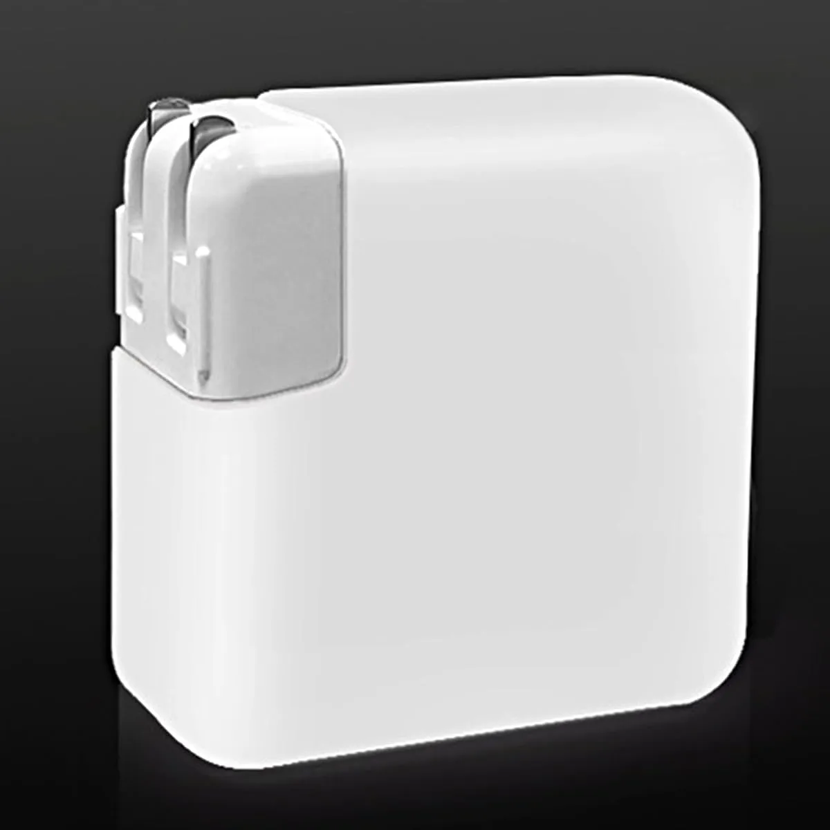 70W Charger Protective Sleeve Case for MacBook Air 13.6 inch 2022 A2681 A3113 M3 M2 Air 15 inch 2023 2024 Soft Silicone Power Adapter Cover for MacBook Pro 14 inch 2023 M3, White