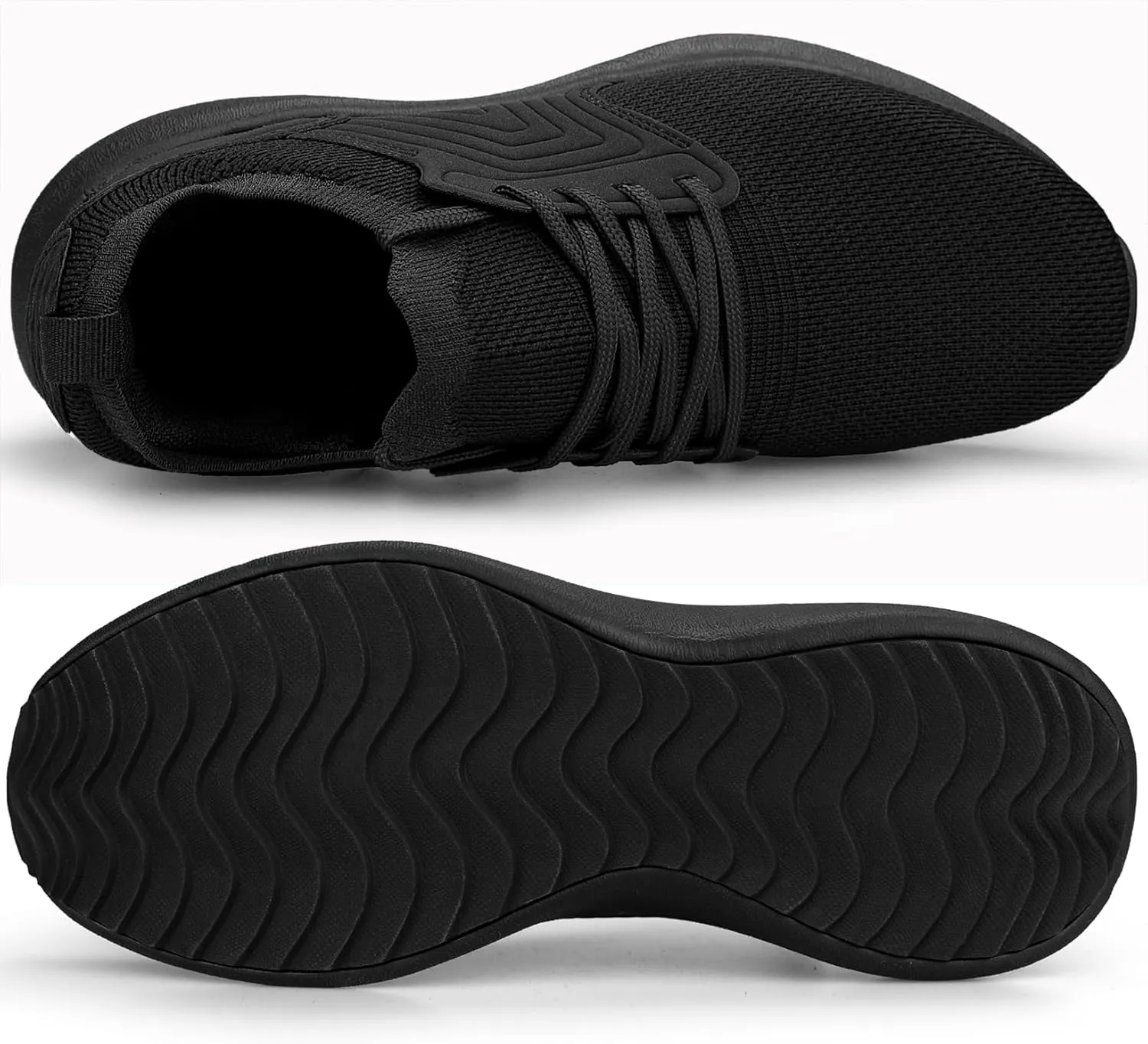 Abboos Womens Walking Running Shoes-Slip on Lightweight Memory Foam Sneakers for Athletic Gym Tennis Shoes